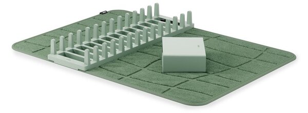 Szarozielona plastikowa podkładka do naczyń 61x43 cm Udry – Umbra