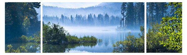 Obraz górskiego jeziora (170x50 cm)