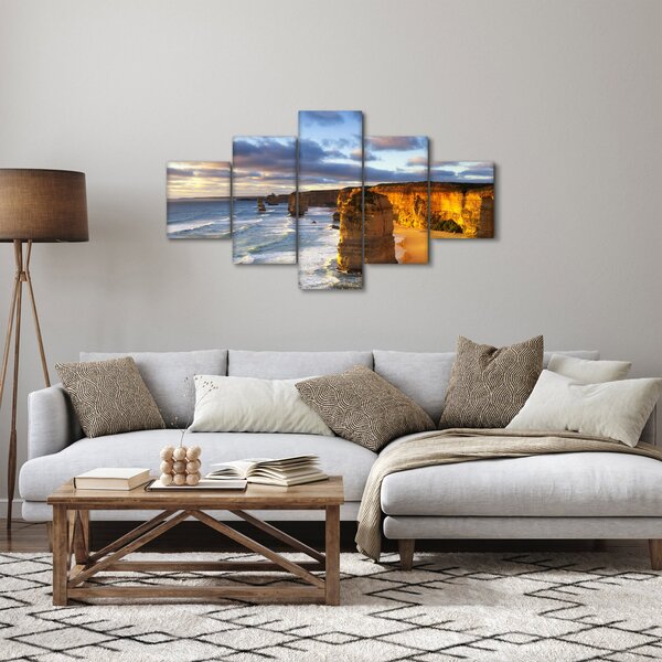 Obraz klifów morskich (125x70 cm)