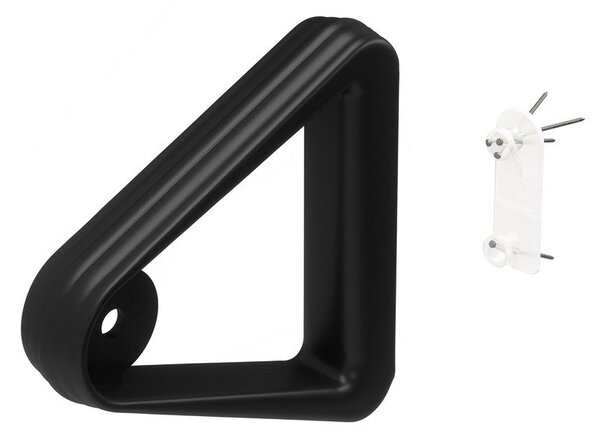 Stalowy regulowany karnisz w kolorze matowej czerni 107 - 305 cm Trinity – Umbra