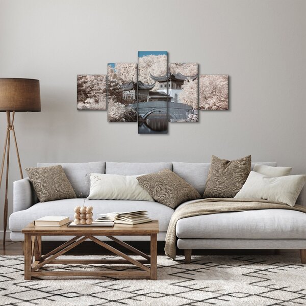 Obraz - Kwitnące drzewa w Azji (125x70 cm)