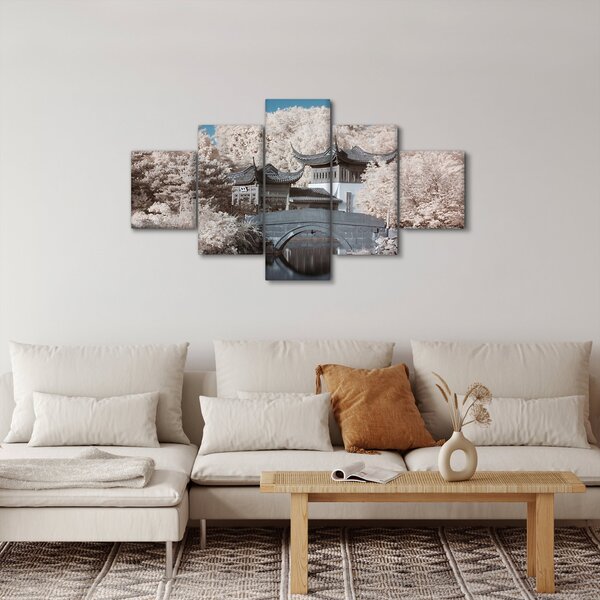 Obraz - Kwitnące drzewa w Azji (125x70 cm)