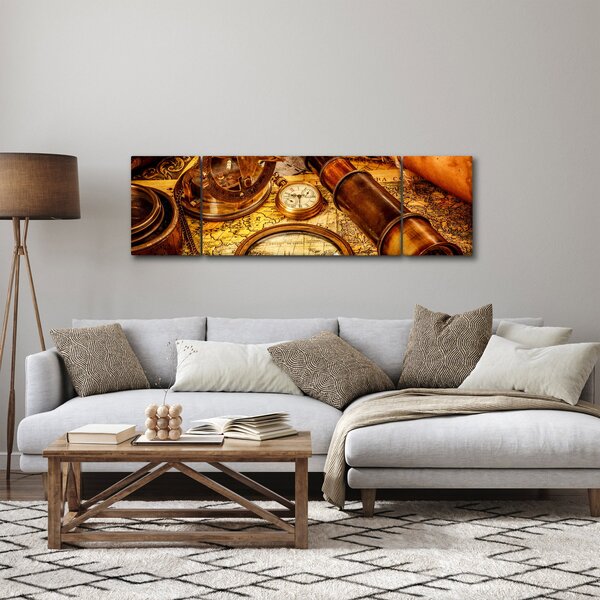 Obraz - Historyczne narzędzia marynarzy (170x50 cm)