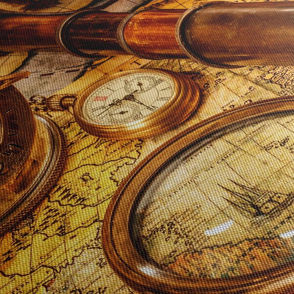 Obraz - Historyczne narzędzia marynarzy (125x70 cm)