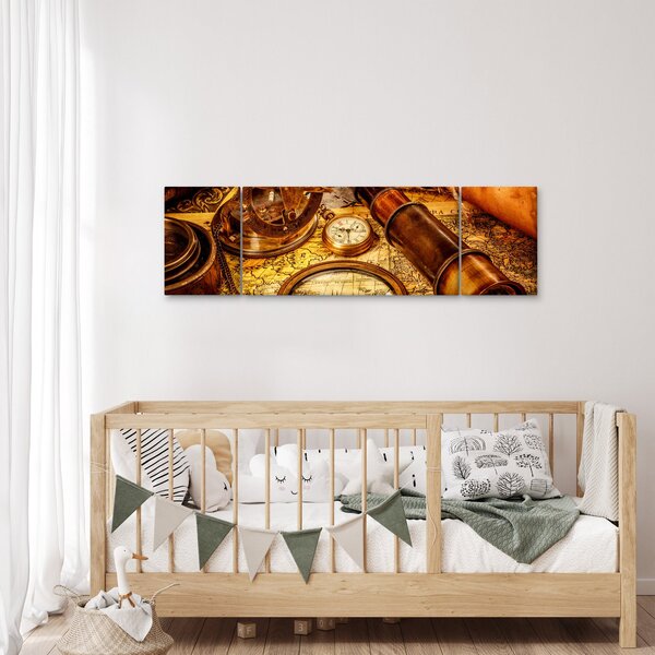Obraz - Historyczne narzędzia marynarzy (170x50 cm)