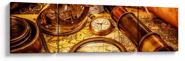 Obraz - Historyczne narzędzia marynarzy (170x50 cm)