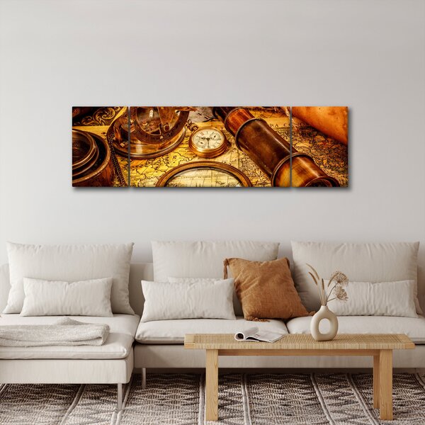 Obraz - Historyczne narzędzia marynarzy (170x50 cm)