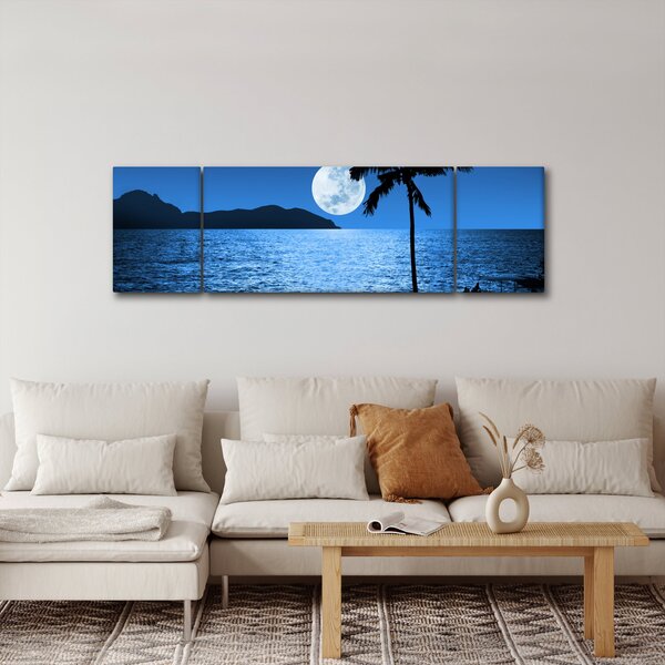 Obraz - Księżyc nad poziomem morza (170x50 cm)
