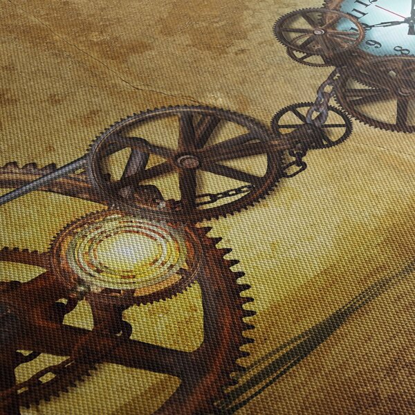 Obraz starych mechanizmów zegarowych (170x50 cm)