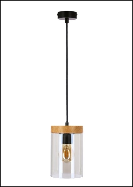 Nowoczesna lampa wisząca ze szklanym kloszem - K447 R4-Z58