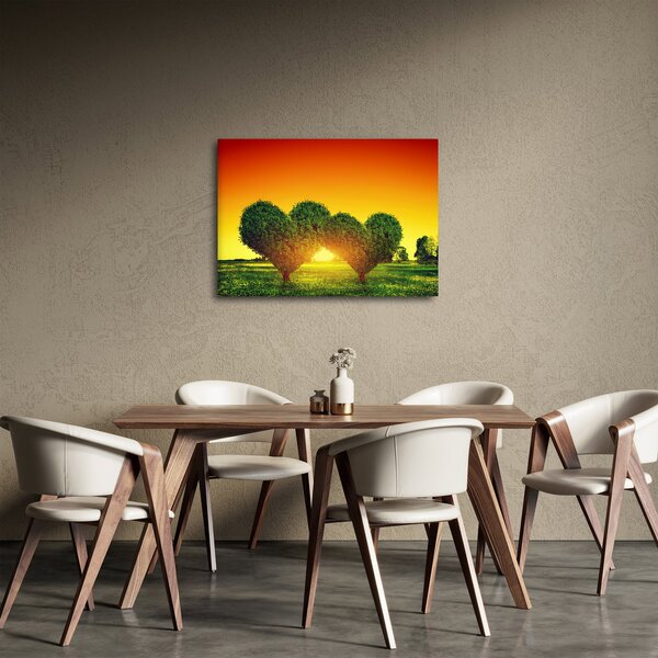 Obraz - Serce w koronach drzew (70x50 cm)