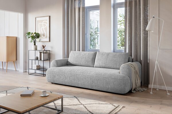 Kanapa z funkcją spania Lotulis - popielaty szenil Cremona 81 - Oferta Limitowana