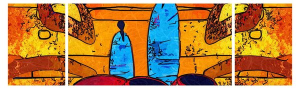 Obraz - Malarstwo starożytne (170x50 cm)