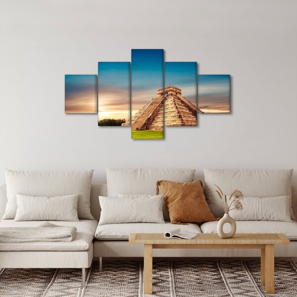 Obraz słynnego pomnika Majów (125x70 cm)