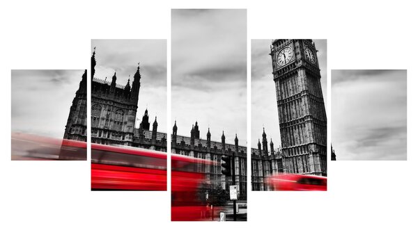 Obraz - Houses of Parliament w Londynie (125x70 cm)