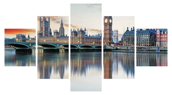 Obraz - Houses of Parliament w Londynie (125x70 cm)