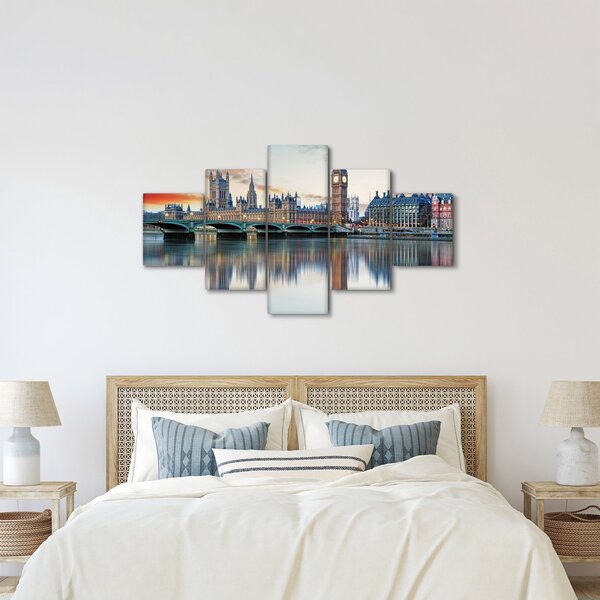 Obraz - Houses of Parliament w Londynie (125x70 cm)