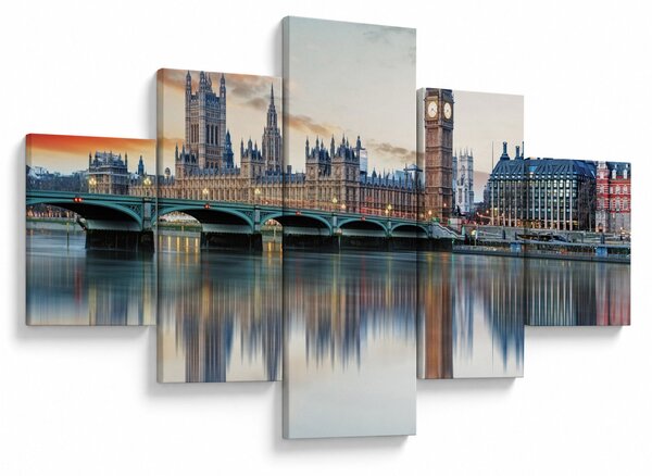 Obraz - Houses of Parliament w Londynie (125x70 cm)