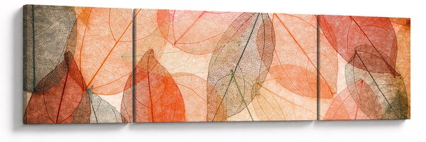 Obraz malowanych jesiennych liści (170x50 cm)