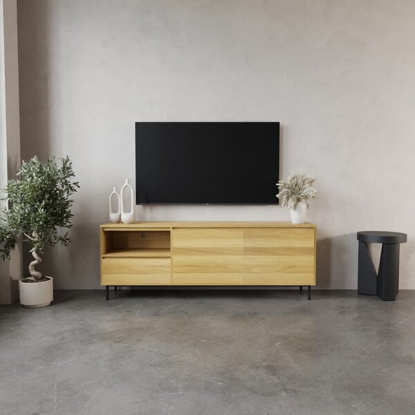 Szafka RTV Fierra Loft Open, 100% drewno