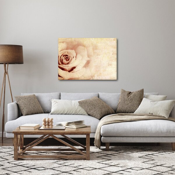 Obraz - Kwiat róży dla zakochanych (70x50 cm)