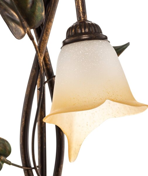 Lampa stojąca Miranda ONLI, brązowy / mosiężny, salon / jadalnia, metal, florentyński