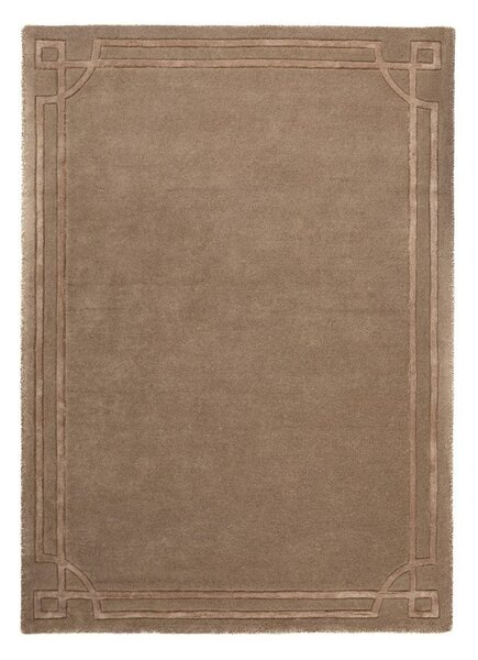 Brązowy wełniany dywan tkany ręcznie 200x290 cm Gatsby – Flair Rugs