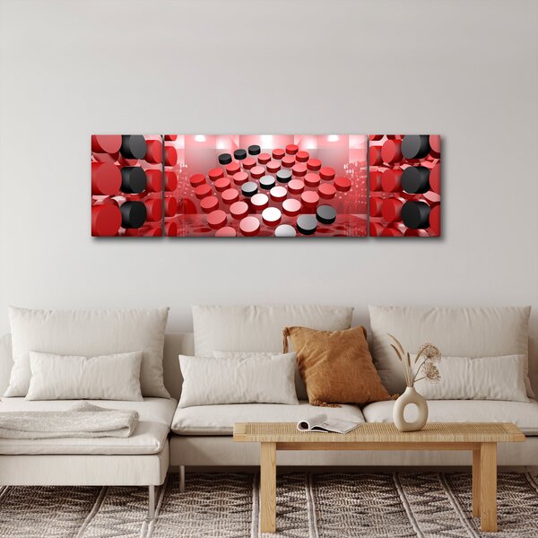 Obraz abstrakcji przycisku (170x50 cm)