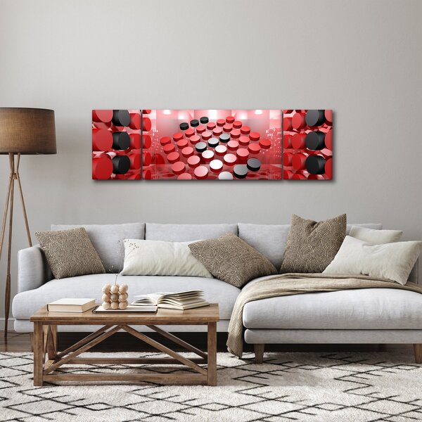 Obraz abstrakcji przycisku (170x50 cm)