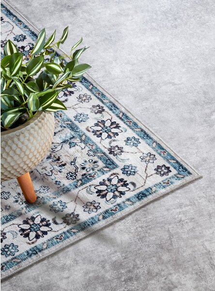 Jasnoniebieski dywan 120x160 cm Saveh Cream Blue – Elle Decoration