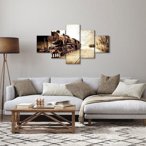 Obraz - Zabytkowa lokomotywa (125x70 cm)