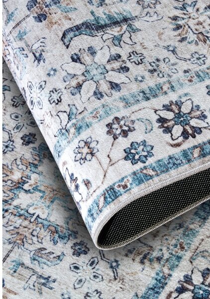Jasnoniebieski dywan 120x160 cm Saveh Cream Blue – Elle Decoration