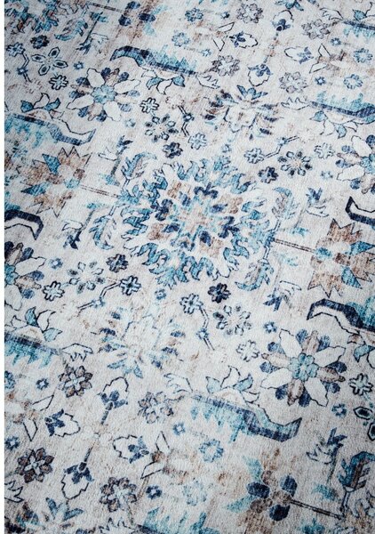 Jasnoniebieski dywan 120x160 cm Saveh Cream Blue – Elle Decoration