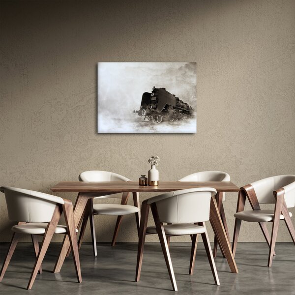 Obraz - Pociąg we mgle (70x50 cm)