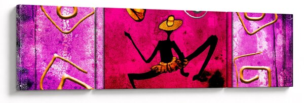 Obraz historycznego muralu (170x50 cm)