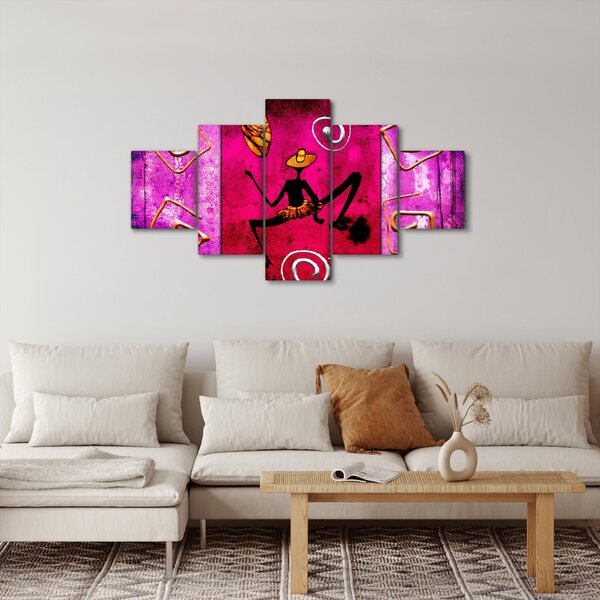 Obraz historycznego muralu (125x70 cm)