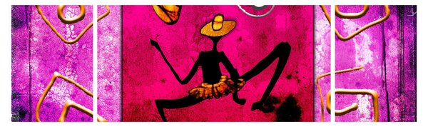 Obraz historycznego muralu (170x50 cm)