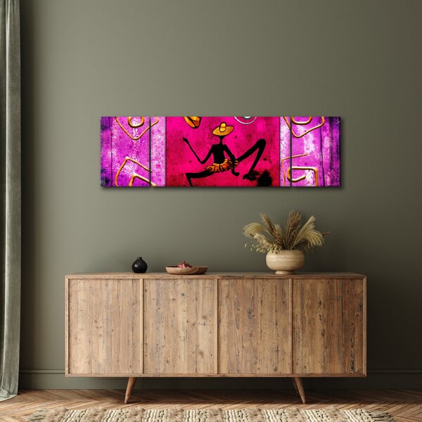 Obraz historycznego muralu (170x50 cm)