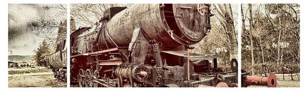 Historyczny wizerunek lokomotywy (170x50 cm)