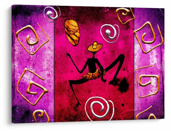 Obraz historycznego muralu (70x50 cm)
