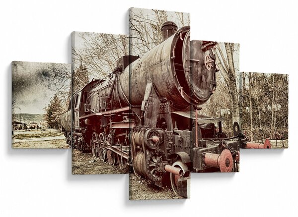Historyczny wizerunek lokomotywy (125x70 cm)