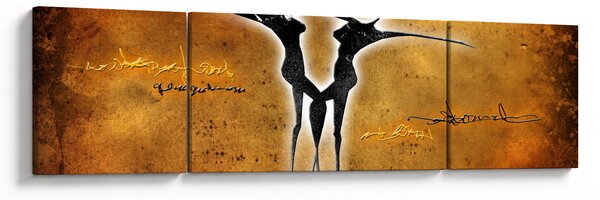 Obraz przedstawiający tańczącą parę (170x50 cm)