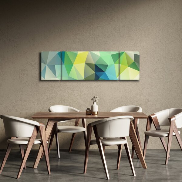 Obraz abstrakcji geometrycznej (170x50 cm)