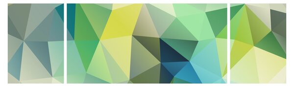 Obraz abstrakcji geometrycznej (170x50 cm)