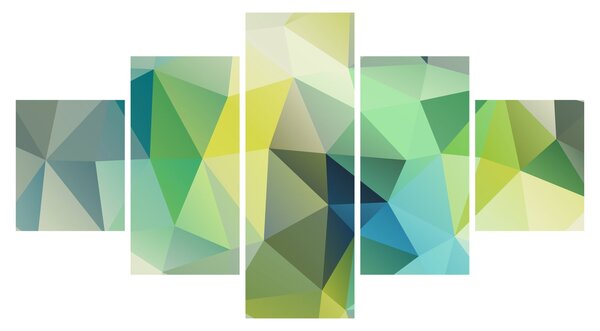 Obraz abstrakcji geometrycznej (125x70 cm)