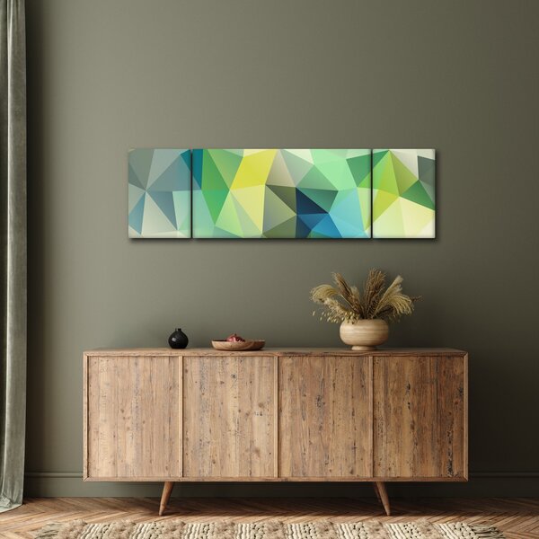 Obraz abstrakcji geometrycznej (170x50 cm)