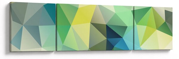Obraz abstrakcji geometrycznej (170x50 cm)