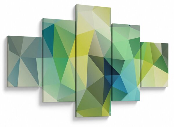 Obraz abstrakcji geometrycznej (125x70 cm)