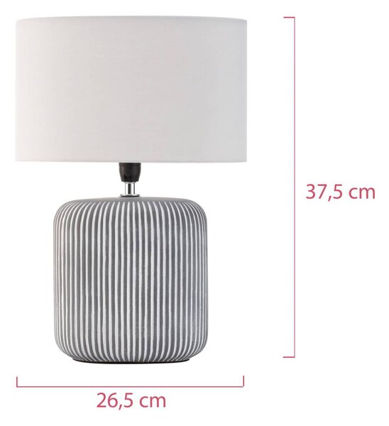 Pauleen Lampa stołowa Pure Shine, biały / opal, salon / jadalnia, ceramika, młodzieżowy
