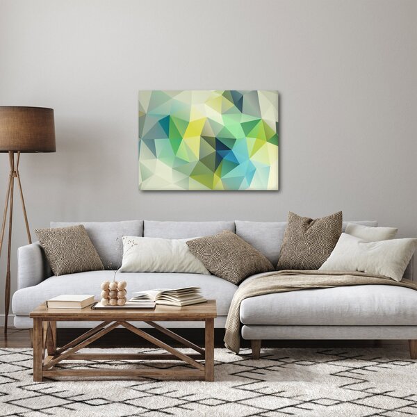 Obraz abstrakcji geometrycznej (70x50 cm)